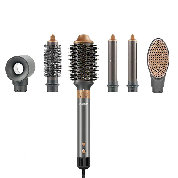 Icotech HS60 6'sı 1 Arada Airwrap Multi Styler Saç Şekillendirici