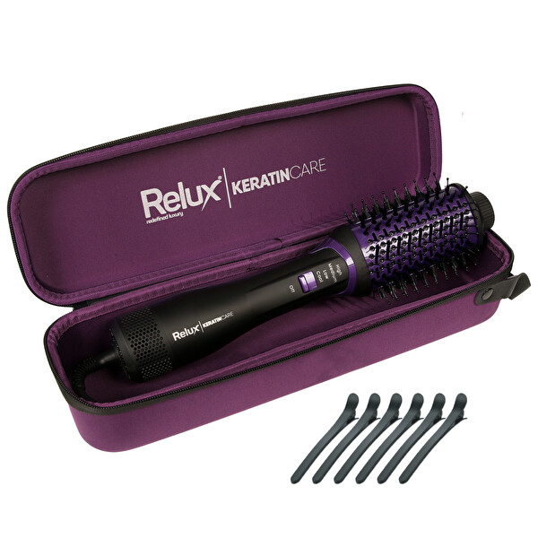 AS8200P KeratinCare Üflemeli Şekillendirici Tarak