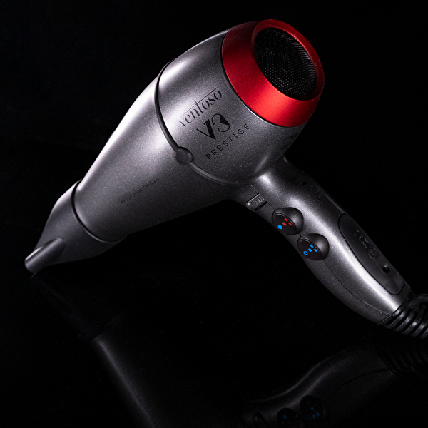 Ventoso V3 Prestige Kömürsüz Motor İyonik 2.0 2500 W Profesyonel Fön Makinesi Gokturk Red