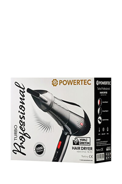 Powertec TR-701 Fön Makinesi - Vigo Başlık - Fön Fırçası