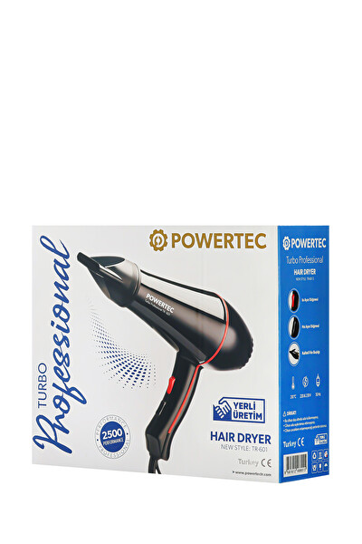Powertec TR-601 Fön Makinesi - TR-375 Erkek Bakım Kiti (Hediye Paketli Çeyiz Seti)