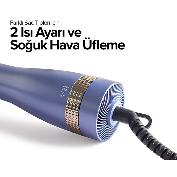 Bester AS5210 Hacimlendirici Sıcak Hava Üflemeli Tarak