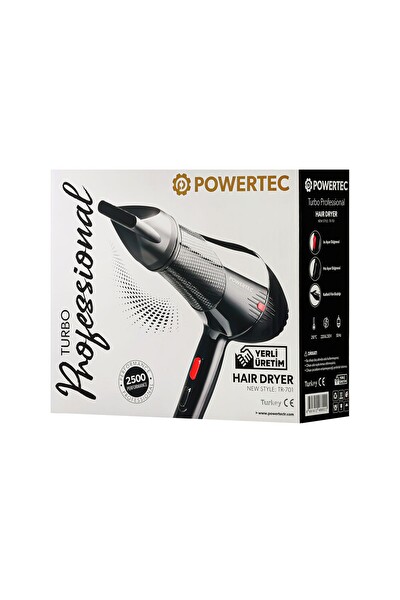 Powertec TR-701 Profesyonel Fön Makinesi - Profesyonel Berber Fön Fırçası