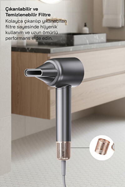 Sinbo SHD-1737 BLDC Saç Kurutma Makinesi - Koyu Gri