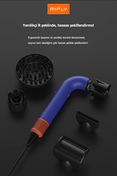 MIFLY Super Hairdryer Saç Kurutma Makinesi Mor