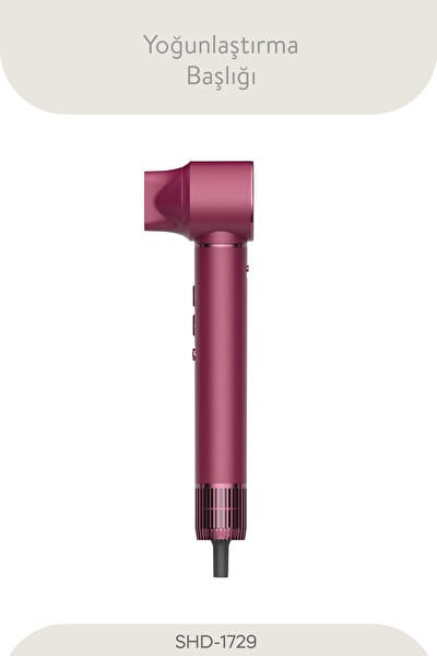 Sinbo Pro Compact SHD-1729 Uzun Multi-Styler 5in1 BLDC Hava Üflemeli Saç Şekillendirici Royal Gilded Red