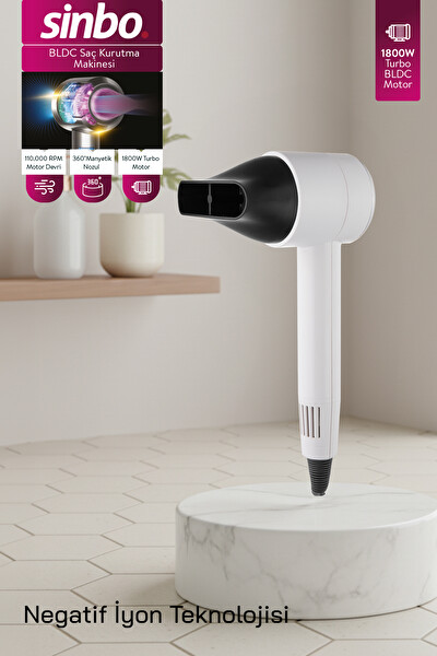 Sinbo SHD-1705 Bldc Saç Kurutma Makinesi Beyaz