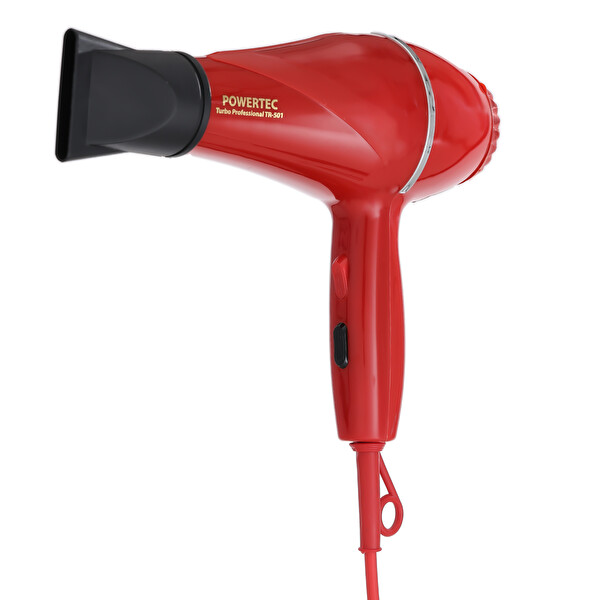 Powertec TR-501 Vigo Başlıklı 2500 W Profesyonel Fön Saç Kurutma Makinesi - Kırmızı