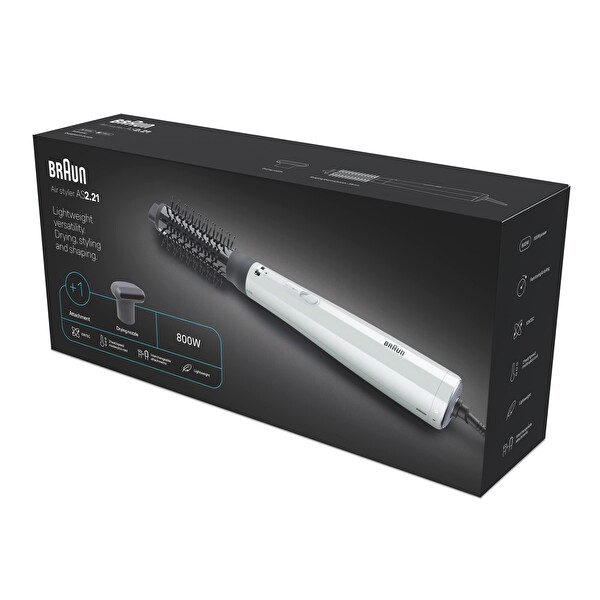 Braun BRAS221E Air Styler AS2.21 Iontec Saç Kurutma Makinesi ve Şekillendirici 2 Başlıklı