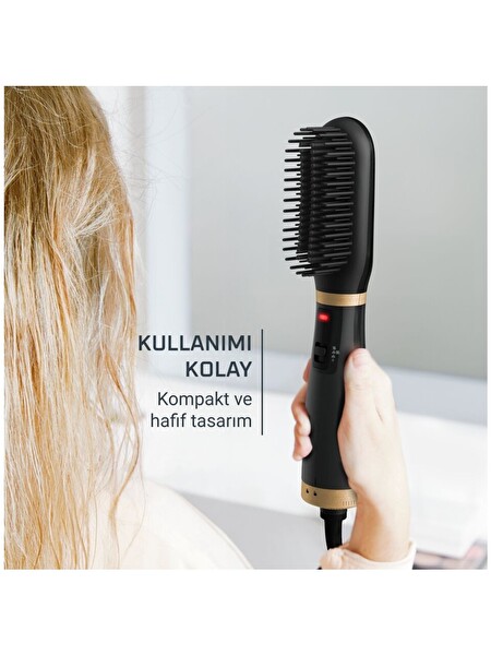 Rowenta PowerStraight Elektrikli Saç Düzleştirici 2'si 1 Arada Islak ve Kuru Kurutma ve Düzleştirme 1830009154