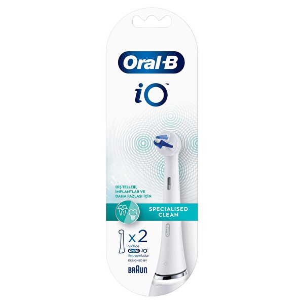 Oral-B iO Specialised Clean Beyaz 2 Adet Diş Fırçası Yedek Başlığı