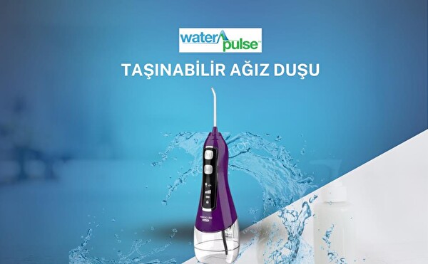 Waterpulse Kablosuz Pro V580 320 ML Taşınabilir Diş/Protez Mor Bakım Ve Ağız Duşu