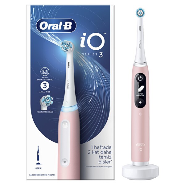 Oral-B iO 3 Şarjlı Pembe Diş Fırçası