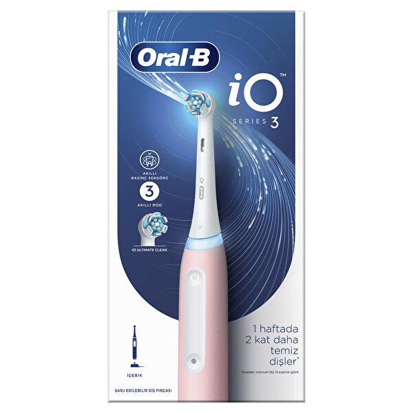 Oral-B iO 3 Şarjlı Pembe Diş Fırçası