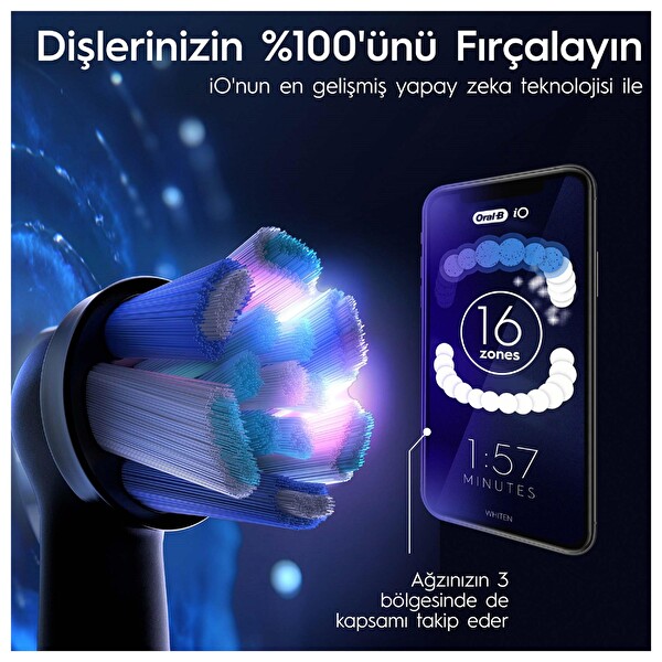 Oral-B IO 10 Stardust Beyaz Şarjlı Diş Fırçası