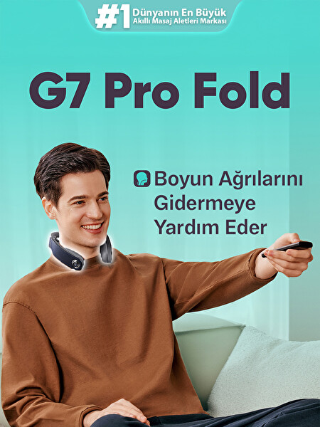 SKG G7 Pro Fold TENS-EMS Akıllı Boyun Masaj Aleti/Robotu - Mobil APP desteği - Özel Isı Terapisi