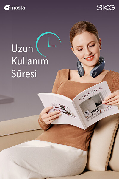 SKG G7 Pro Fold TENS-EMS Akıllı Boyun Masaj Aleti/Robotu - Mobil APP desteği - Özel Isı Terapisi