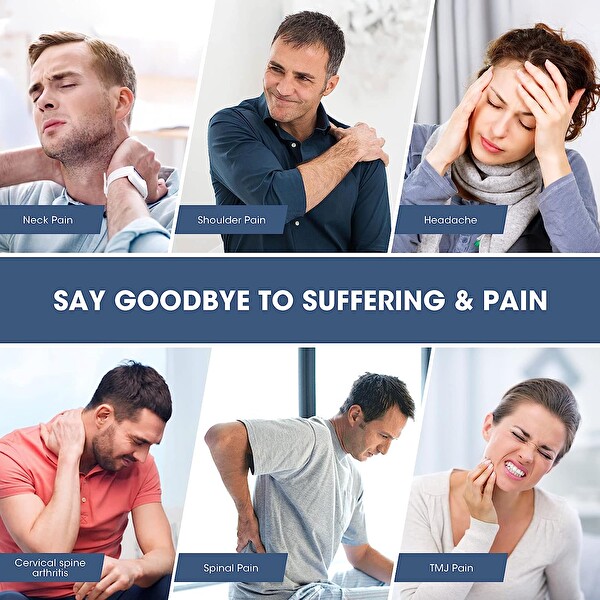 Zamat Boyun ve Omuz Rahatlatıcı Manyetik Koyu Siyah Terapi Yastık Kılıfı