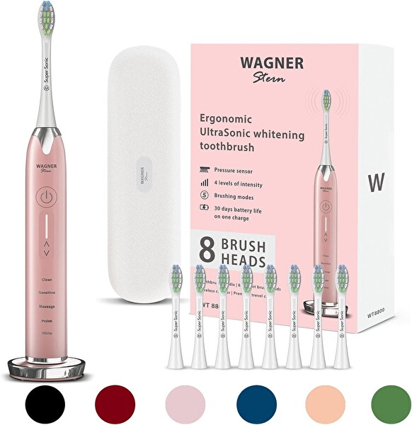 Wagner & Stern Basınç Sensörlü Ultrasonik Beyazlatıcı Rose Gold Diş Fırçası