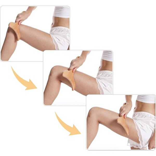 Next Craft El Yapımı Lenf Drenaj % 100 Doğal Selülit Giderici Ahşap Masaj Aleti Ve Akapunktur