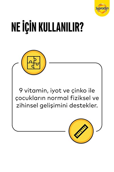 Supradyn Aile 60 Daily Tablet - Focus 30 Tablet - Kids 60 Draje Zeytin Polifenolü, Ginseng, Multivitamin ve Takviye Gıda