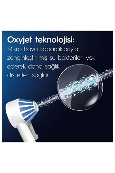 Oral-B Ağız Sağlığı Merkezi Ağız Duşu - 1 Oxyjet Başlığı - 1 Waterjet Başlığı