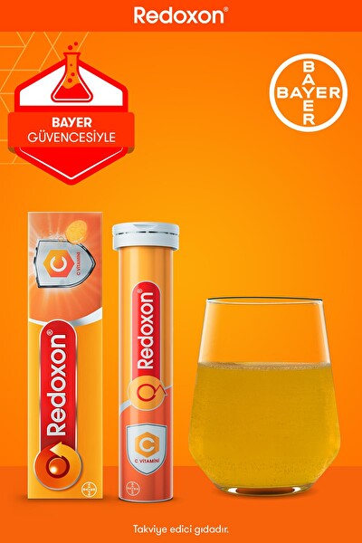 Redoxon C Vitamini 15 Efervesan Tablet 3li Paket I 1000 Mg C Vitamini İçeren Takviye Edici Gıda