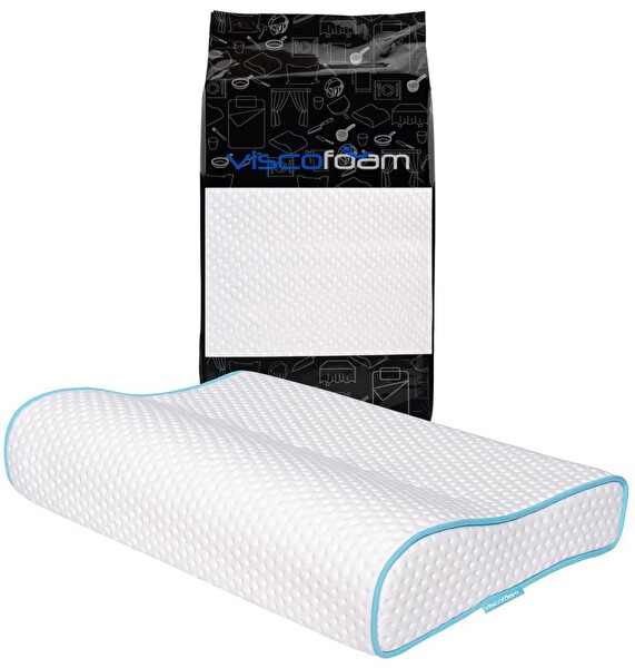 Viscofoam Viscofoam 57x37x10-7 CM Boyun Destekli Visco Ortopedik  Yastık