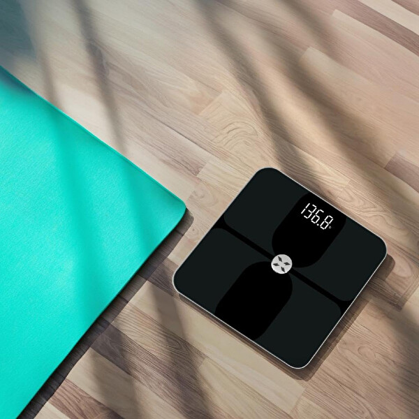 Xenon Smart Dijital Mobil Uygulama Denetimli Akıllı Tartı Yağ Kemik Kas Kütlesi Ölçen Vücut Veri Analizi için Bluetooth Baskül