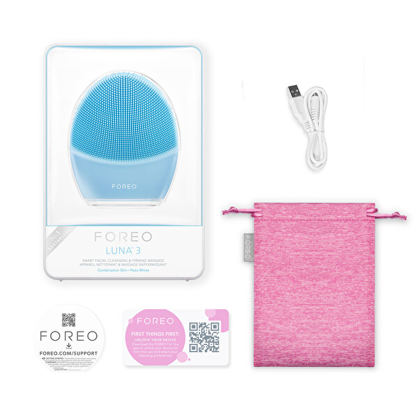 Foreo Luna 3 Karma Ciltler İçin Yüz Temizleme ve Sıkılaştırıcı Masaj Cihazı