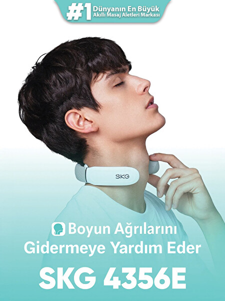 SKG 4356E Özel Isı Terapisi-Termoterapi TENS EMS Frekans Destekli Taşınabilir Boyun Masaj Aleti