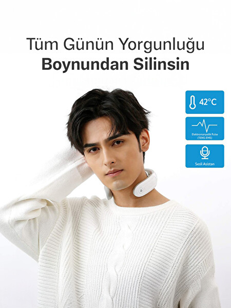 SKG 4356E Özel Isı Terapisi-Termoterapi TENS EMS Frekans Destekli Taşınabilir Boyun Masaj Aleti