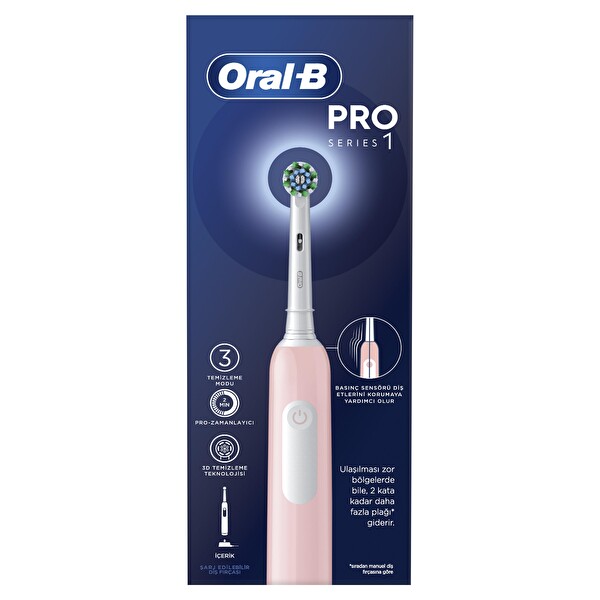 Oral-B Pro Series 1 Pembe Şarjlı Diş Fırçası