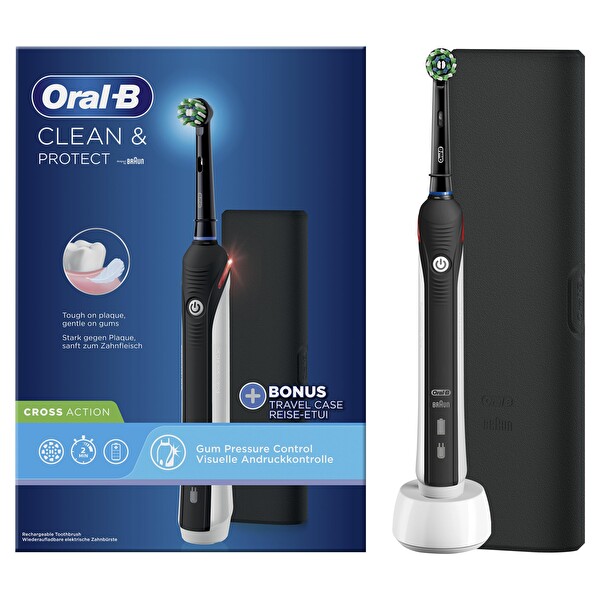 Oral-B Clean Protect Siyah Şarjlı Diş Fırçası