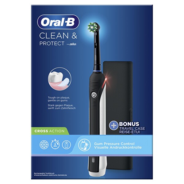 Oral-B Clean Protect Siyah Şarjlı Diş Fırçası