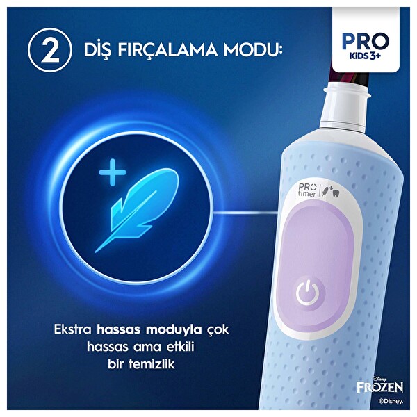 Oral-B Vitality Pro Frozen Özel Seri Çocuklar İçin Şarj Edilebilir Diş Fırçası