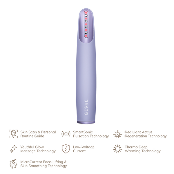 Geske 7'si 1 Arada Mor Mikro Akım Cilt Sıkılaştırıcı