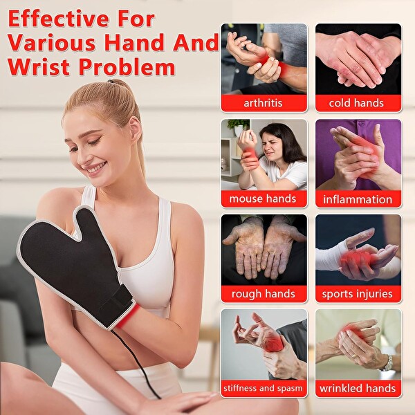 Jobyna 850 NM Yakın Kızılötesi Işık Kırmızı Işık Terapi Eldiveni