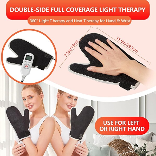 Jobyna 850 NM Yakın Kızılötesi Işık Kırmızı Işık Terapi Eldiveni