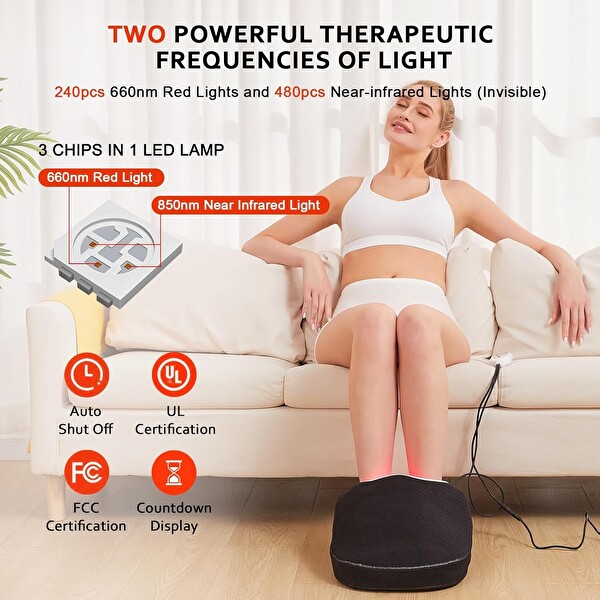 Jobyna 850 NM Ayak ve Ayak Bileği İçin Kızılötesi Işık ve Kırmızı Işık