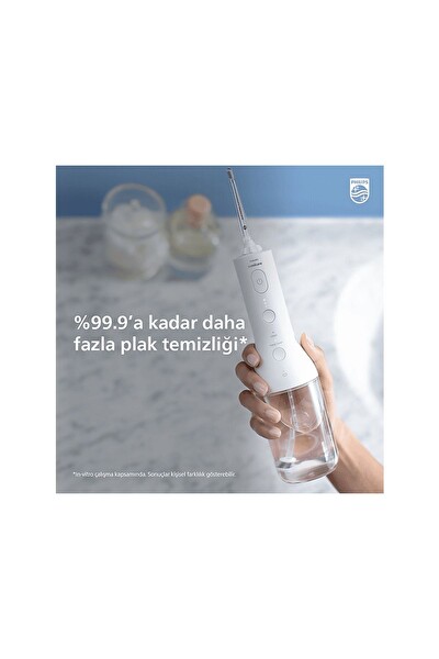 Philips Sonicare Power Flosser 3000 HX3826/31 Kablosuz Ağız Duşu - Yedek Başlık - Beyaz