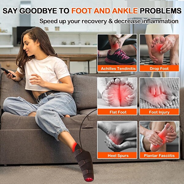 Jobyna Ayak ve Ayak Bileği İçin Kızılötesi Işık Tam Sarma 850NM Kızılötesi - 1 Adet