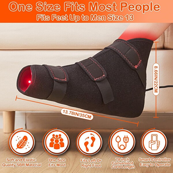 Jobyna Ayak ve Ayak Bileği İçin Kızılötesi Işık Tam Sarma 850NM Kızılötesi - 1 Adet