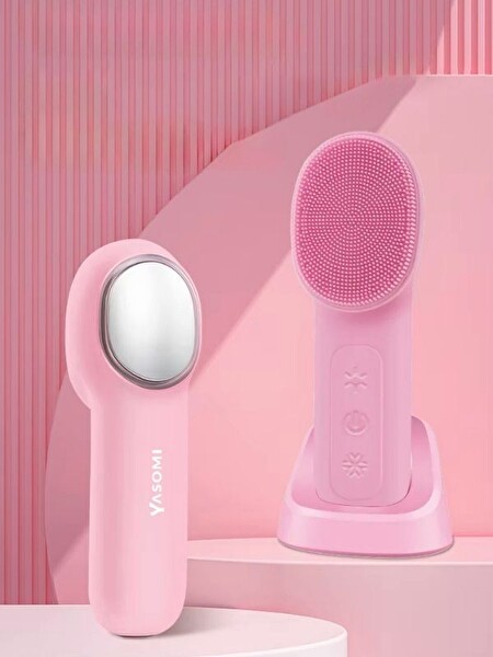Yasomi Carelux Şarj Edilebilir Yüz Temizleme ve Masaj Cihazı Pembe
