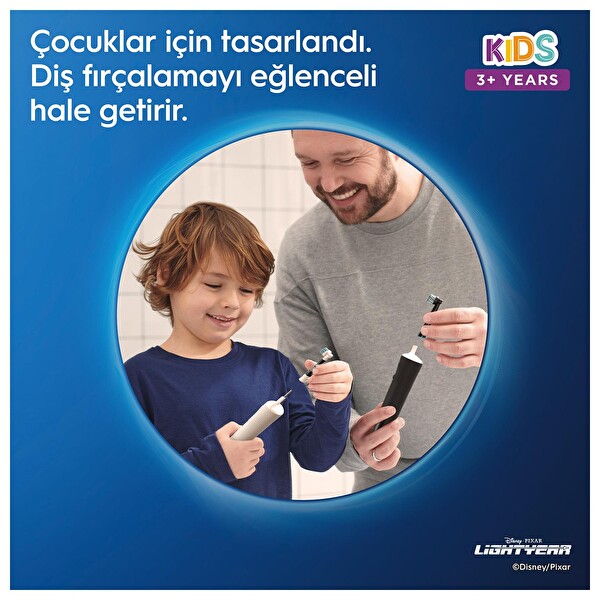 Oral-B D100 Vitality Lightyear Özel Seri Çocuklar İçin Ekstra Yumuşak Şarj Edilebilir Diş Fırçası