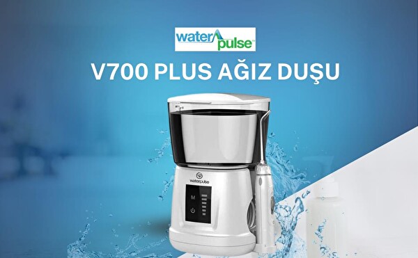 Waterpulse WP-V700PLUS-W Water Flosser Profesyonel Masajlı 1000 ML Diş-Protez Bakım ve Ağız Duşu Beyaz