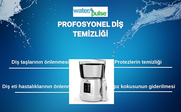 Waterpulse WP-V700PLUS-W Water Flosser Profesyonel Masajlı 1000 ML Diş-Protez Bakım ve Ağız Duşu Beyaz