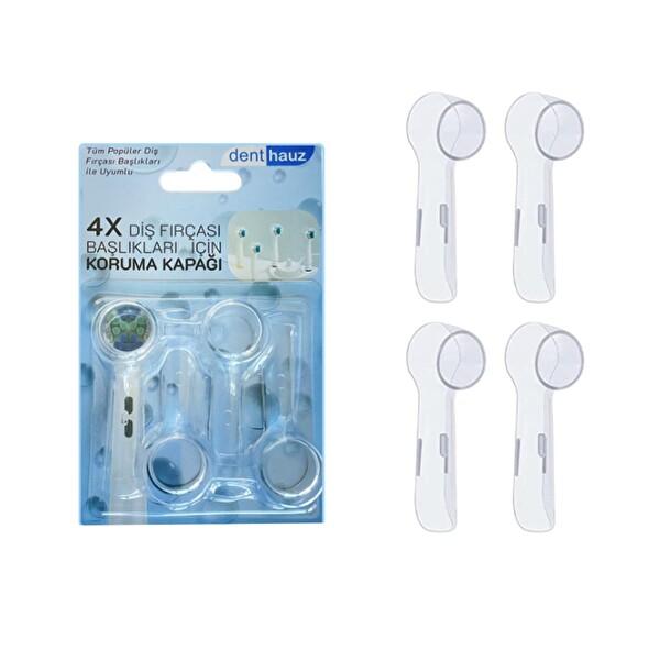 Denthauz Kids Fun - Narin Yumuşak Oral-B Uyumlu Diş Fırçası Başlığı - Fırça Koruma Kapağı