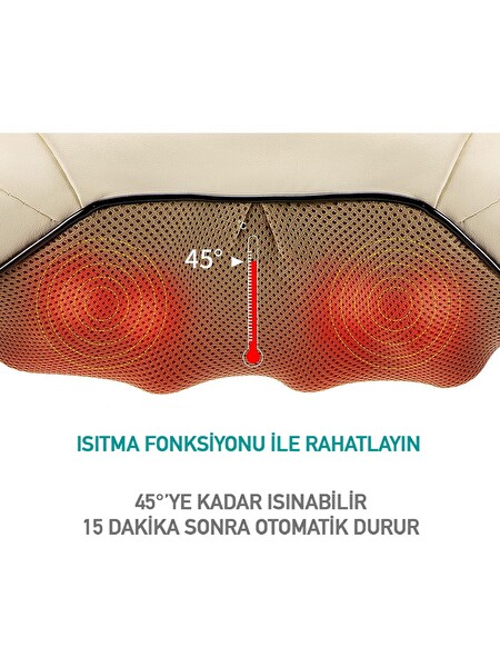 Robeve Ovmalı ve Isıtmalı Boyun-Sırt-Bel Masaj Aleti
