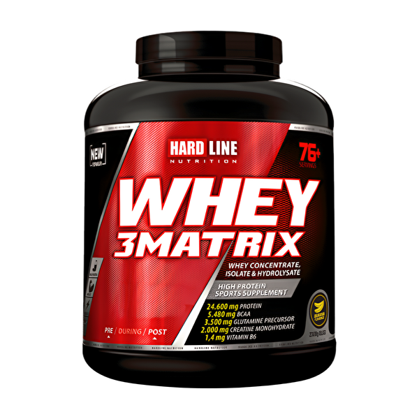Hardline Whey 3 Matrix 2300 GR Muz Aromalı
